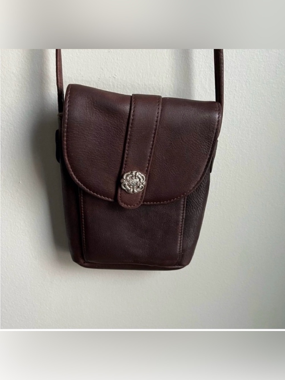 Fossil Brown Leather Small Crossbody